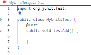 classe teste générée