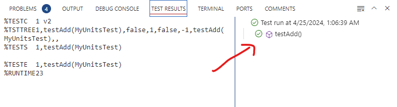Résultats des tests